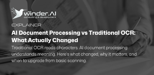 Featured image for AI Document Processing vs Traditional OCR: What Actually Changed