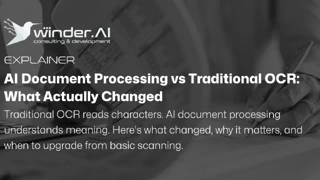AI Document Processing vs Traditional OCR: What Actually Changed