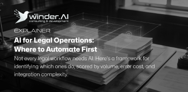 AI for Legal Operations: Where to Automate First