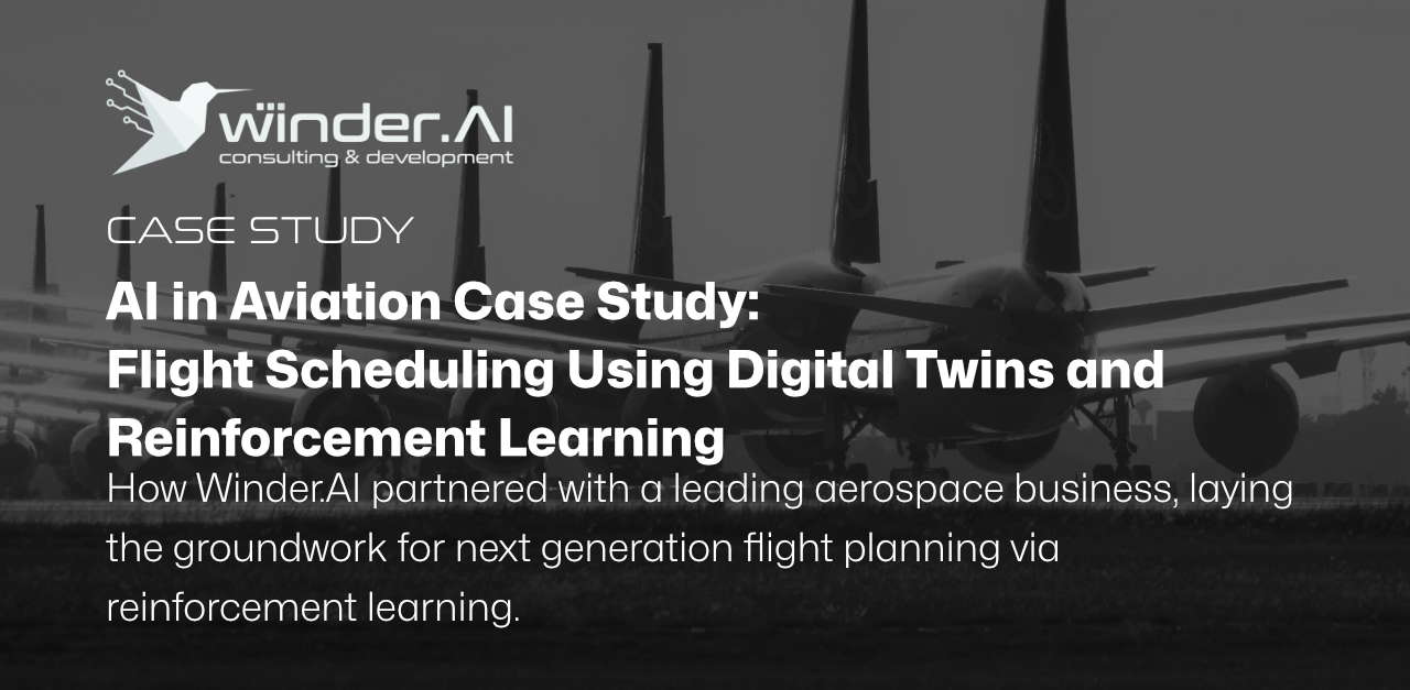 AI in Aviation Case Study: Flight Scheduling Using Digital Twins and Reinforcement Learning