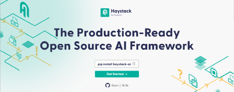 An image of the landing page for Haystack