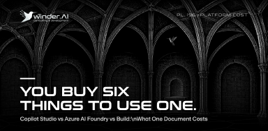 Copilot Studio vs Azure AI Foundry vs Build: What One Document Costs