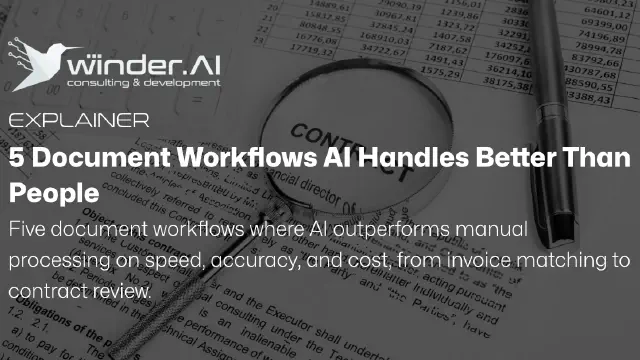 5 Document Workflows AI Handles Better Than People