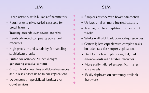 The pros and cons of SLMs