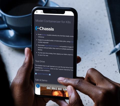 An image of the chassis website.