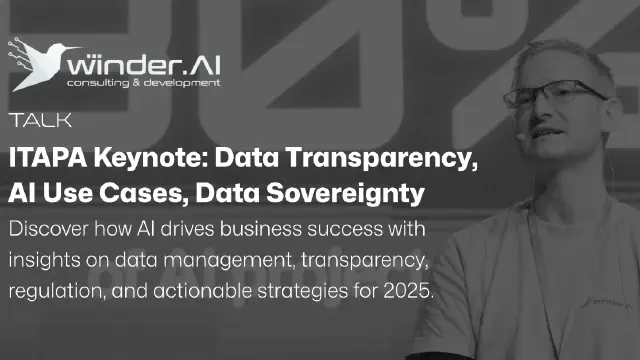 Keynote: Data Transparency, AI Use Cases, Data Sovereignty