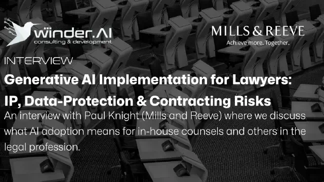 Generative AI Implementation for Lawyers: IP, Data-Protection & Contracting Risks