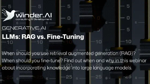 LLMs: RAG vs. Fine-Tuning