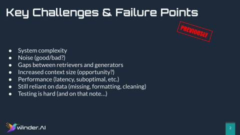 RAG challenges