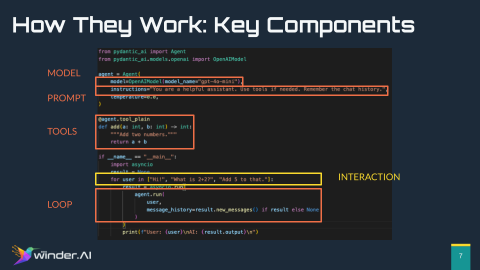 Python code example of basic AI agent implementation
