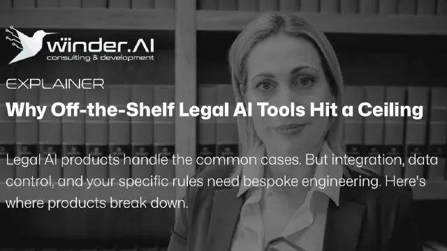 When Off-the-Shelf Legal AI Tools Hit a Ceiling