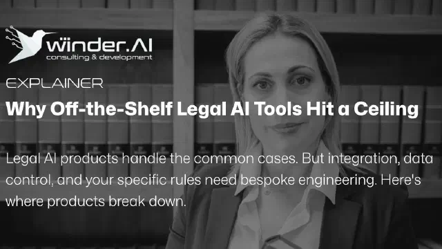 When Off-the-Shelf Legal AI Tools Hit a Ceiling